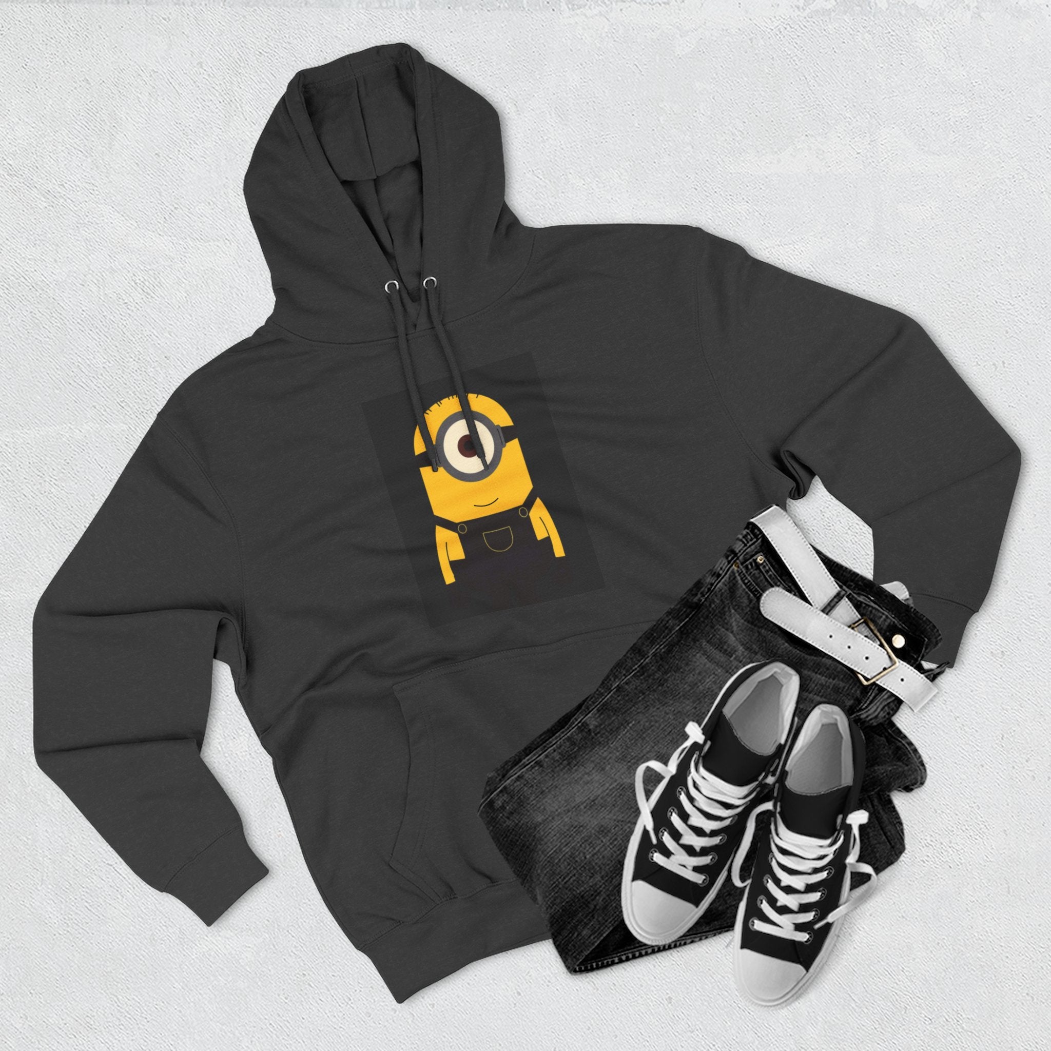 Minion Graphic Hoodie — Cute One-Eyed Cartoon Pullover