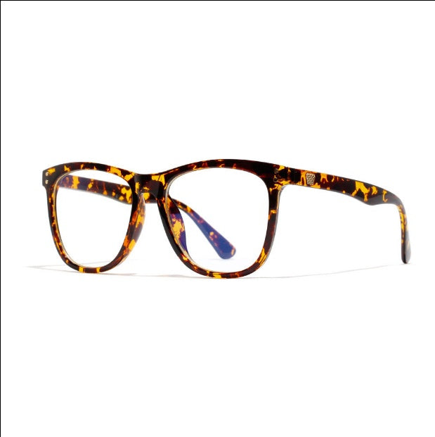 8971 anti-blue light mirror male black frame art glasses female