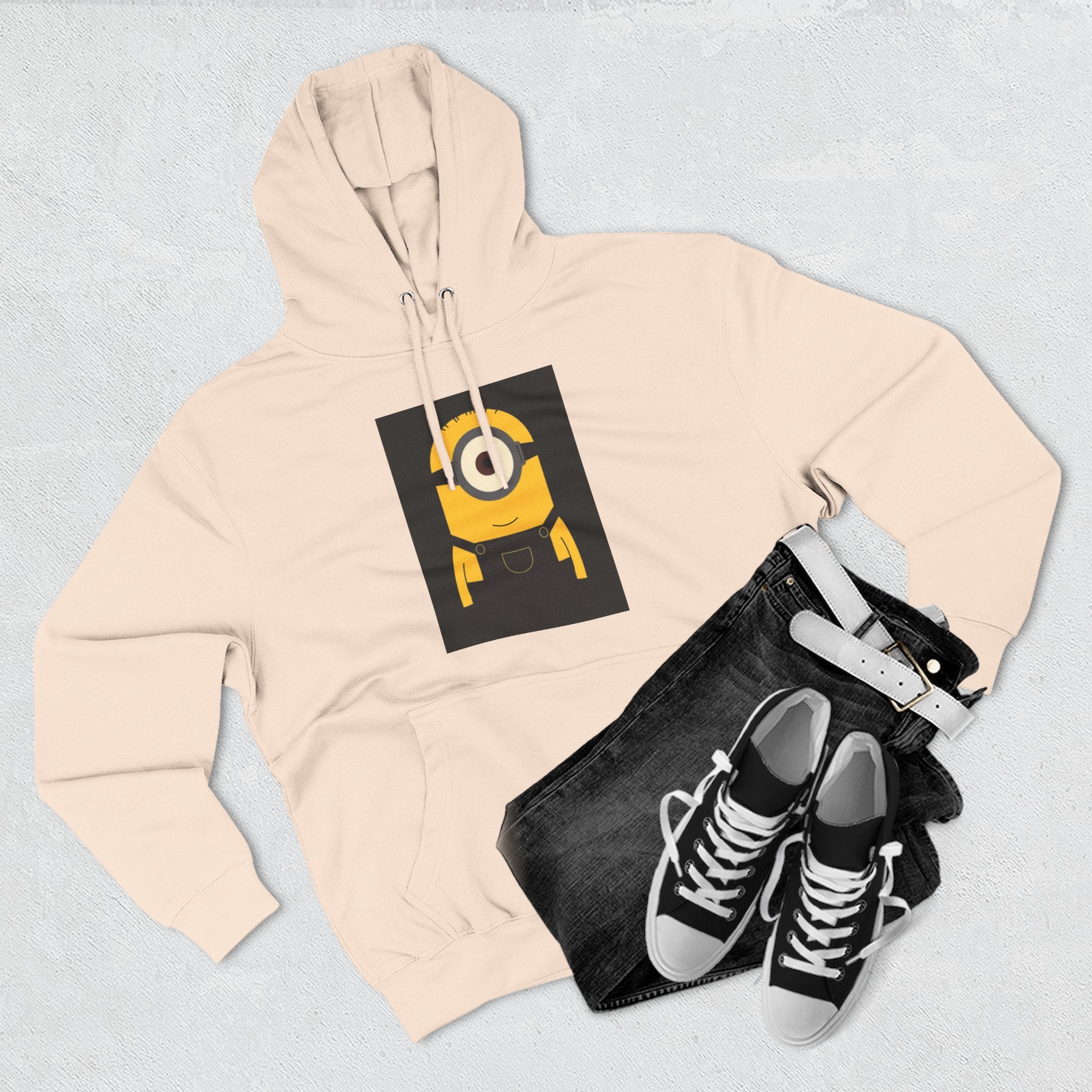 Minion Graphic Hoodie — Cute One-Eyed Cartoon Pullover