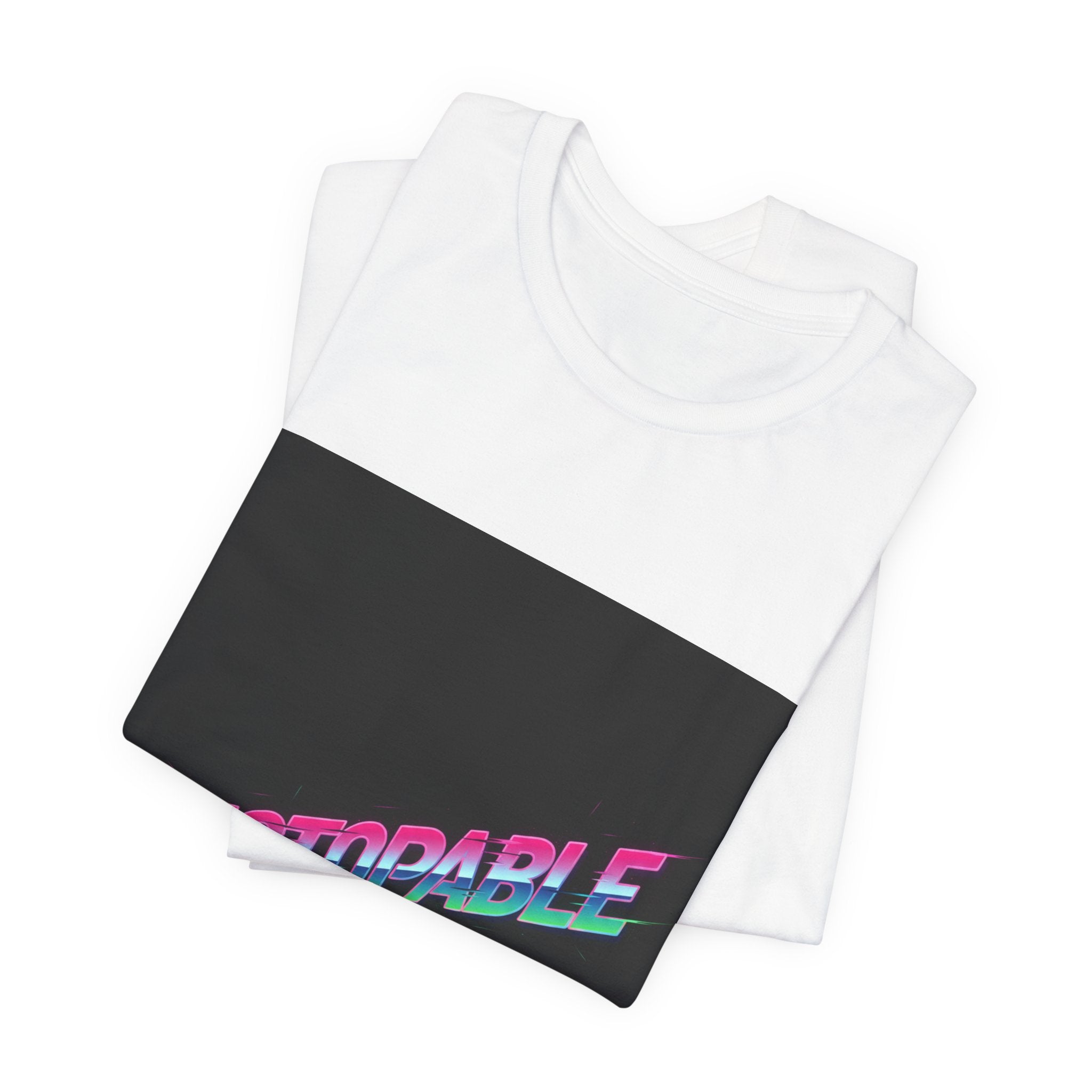 Unstoppable Kinetic Typography Tee | melting letters, glitch text design