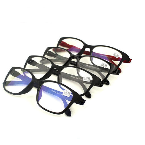 Large Frame Reading Glasses with Blue Light Filter - TR90 Frame