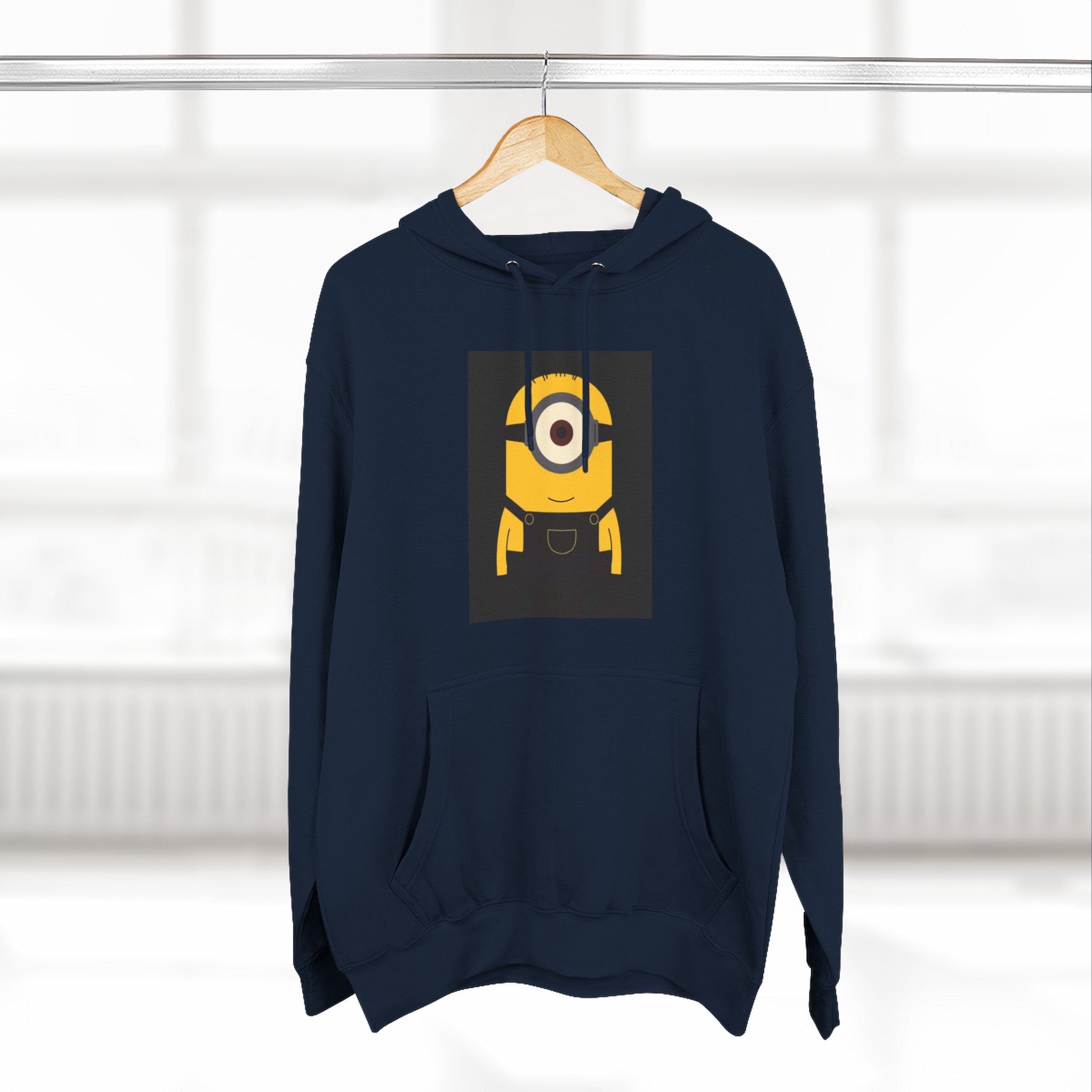 Minion Graphic Hoodie — Cute One-Eyed Cartoon Pullover