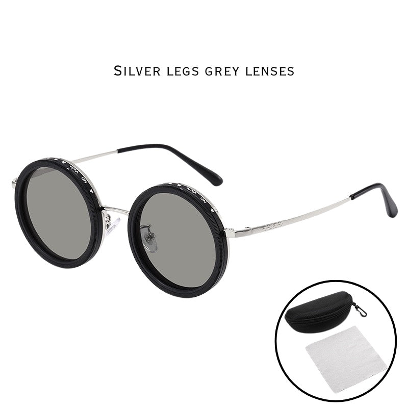 ND Dimmable Photochromic Sunglasses - Aluminum Frame