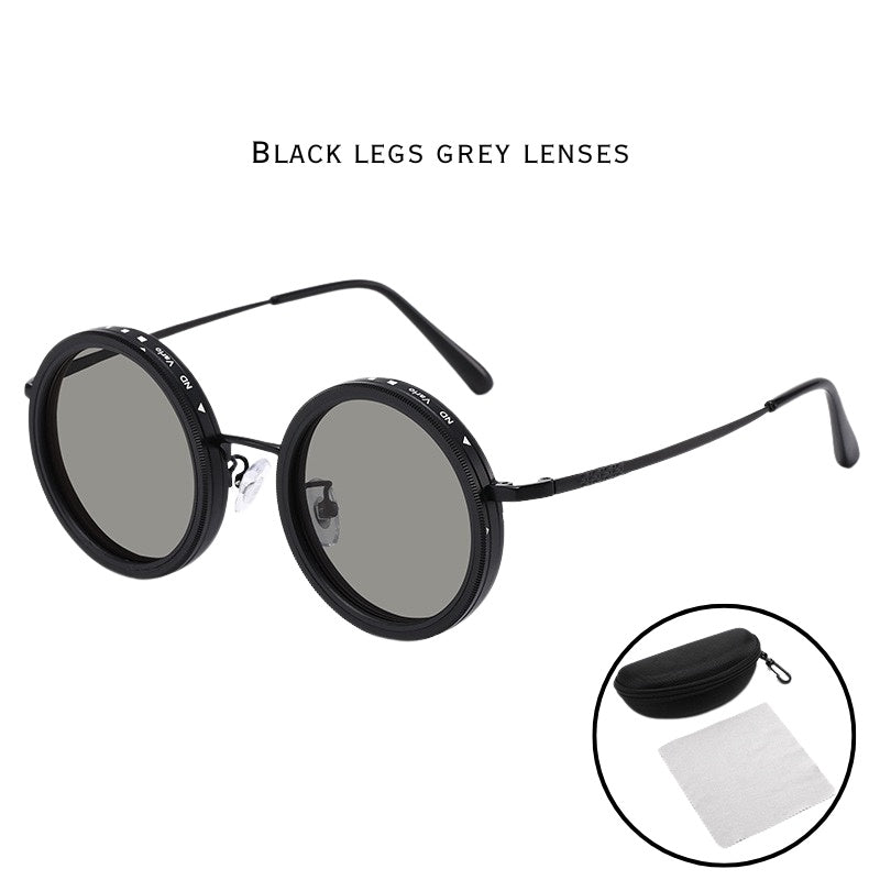 ND Dimmable Photochromic Sunglasses - Aluminum Frame