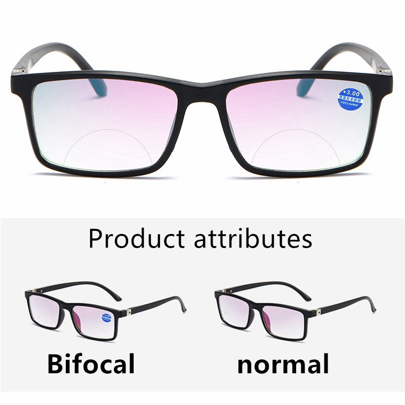 Bifocal Reading Glasses with Blue Light Filter - PC Frame