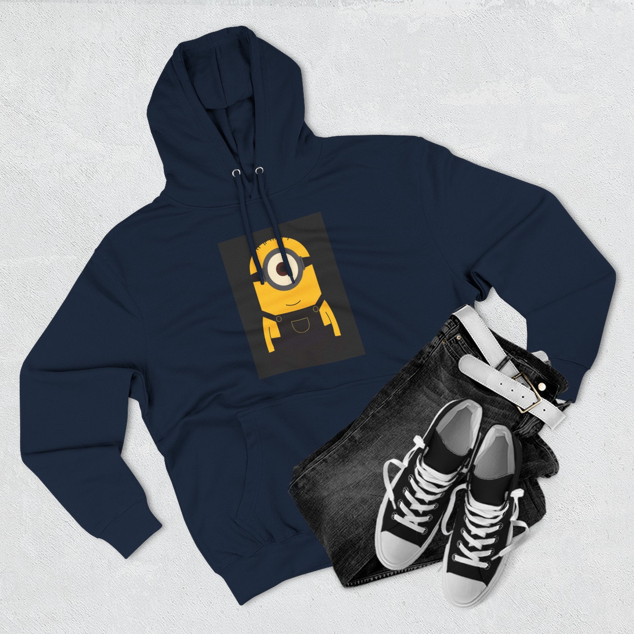 Minion Graphic Hoodie — Cute One-Eyed Cartoon Pullover