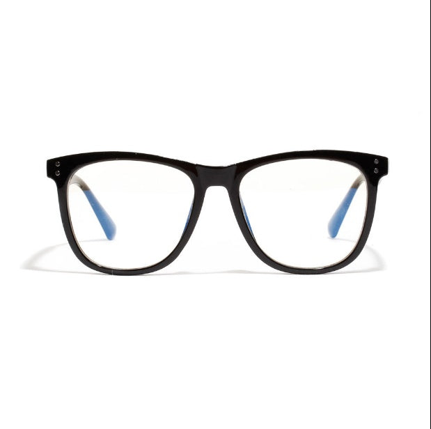 8971 anti-blue light mirror male black frame art glasses female