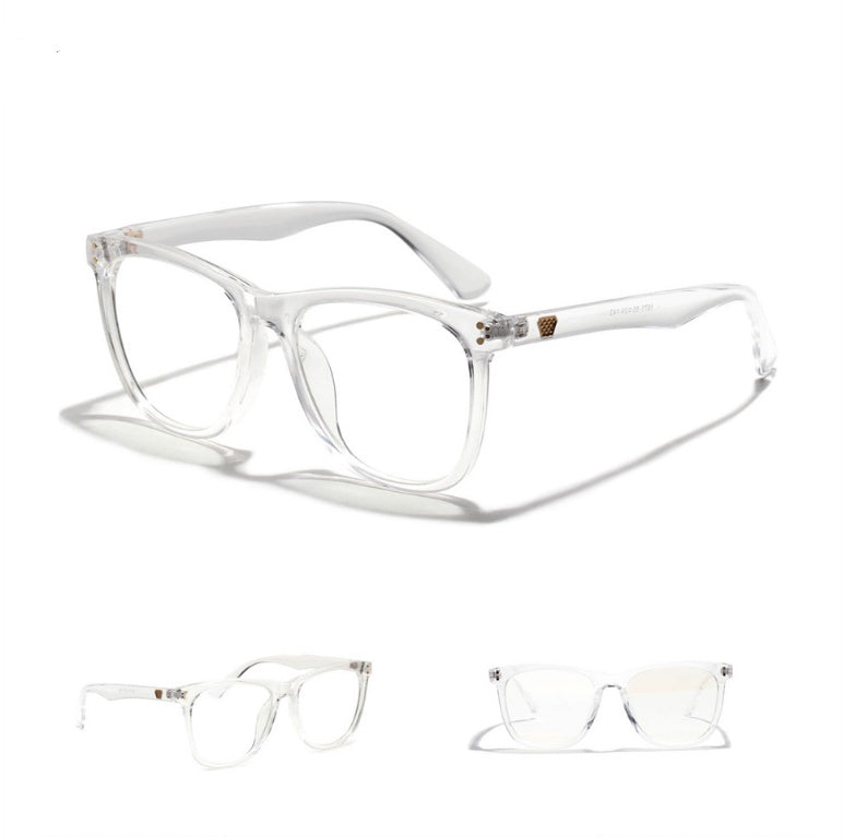 8971 anti-blue light mirror male black frame art glasses female