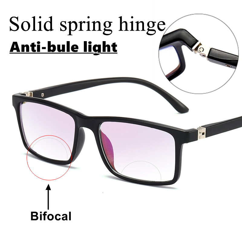 Bifocal Reading Glasses with Blue Light Filter - PC Frame