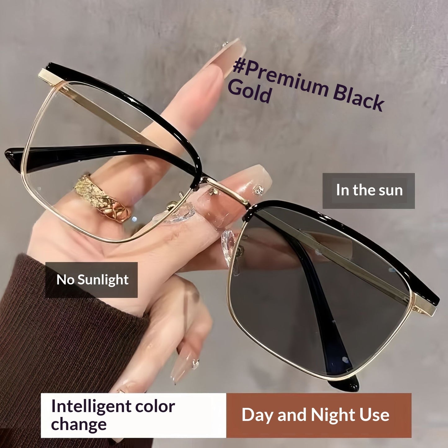 Photochromic Reading Glasses with Blue Light Filter - Men's