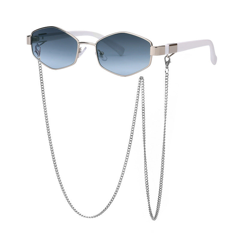 Women's Fashion Chain Sunglasses - Korean Style