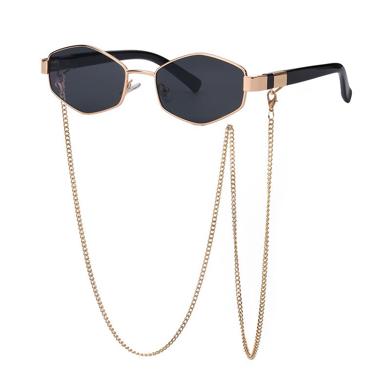 Women's Fashion Chain Sunglasses - Korean Style