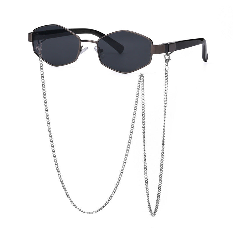 Women's Fashion Chain Sunglasses - Korean Style