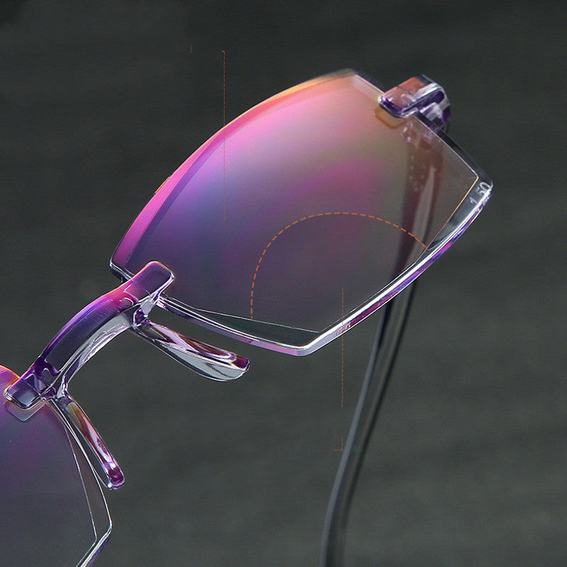 Diamond Cut Reading Glasses with Blue Light Filter - 2 Pack