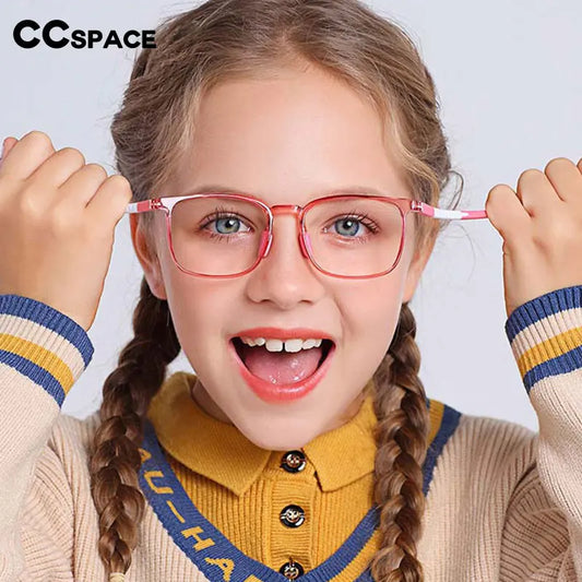 Square Blue Light Blocking Glasses - Optical Frame Computer Eyewear for Kids