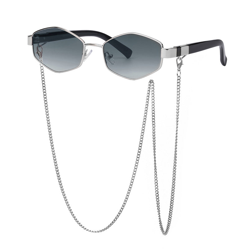 Women's Fashion Chain Sunglasses - Korean Style