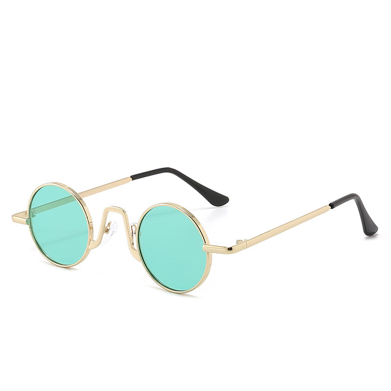Retro Round Frame Sunglasses - Hip Hop Style