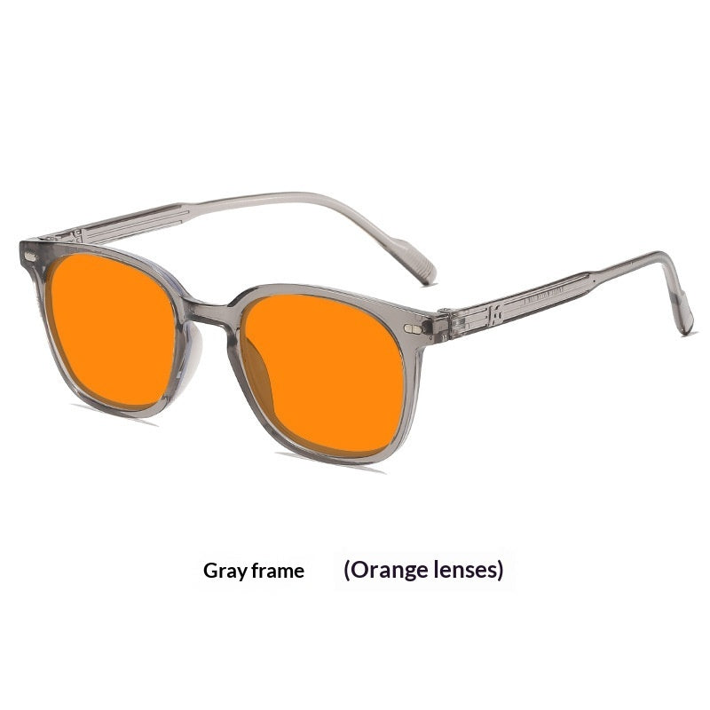 Retro-style Night Vision Blue Light Blocking Glasses, Unisex, Full-rimmed.